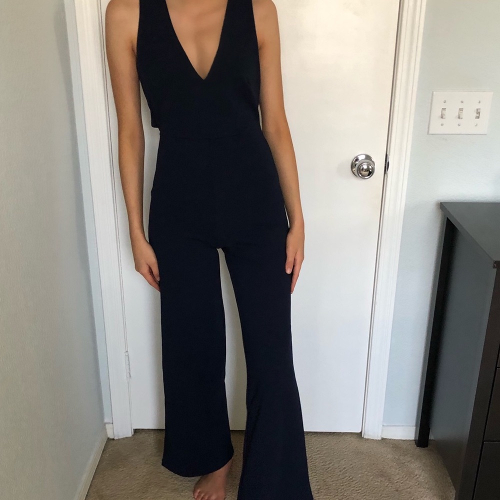 Navy blue jumpsuit